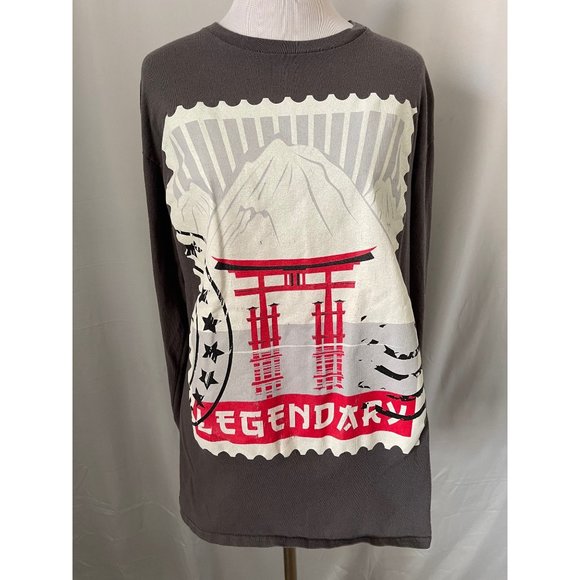 Legendary Gray Long Sleeve Graphic Tee - Picture 1 of 15